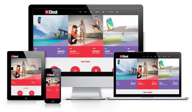 bestkiteboarding.com: the eCommerce for kiteboarding lovers.